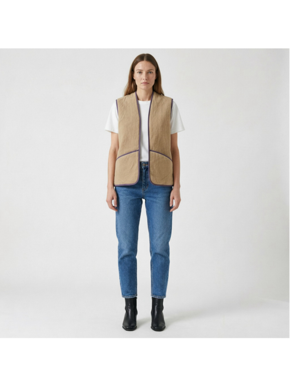 Vintage Barbour Warm Pile Zip In Liner Vest Brown Heritage Workwear Gorpcore